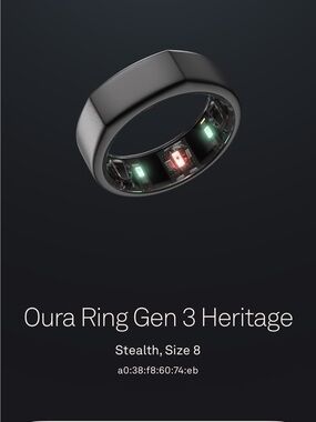 Oura Ring Gen 3 Heritage - Stealth Black